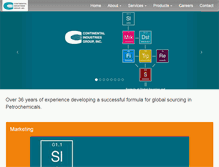 Tablet Screenshot of continental-industries.com